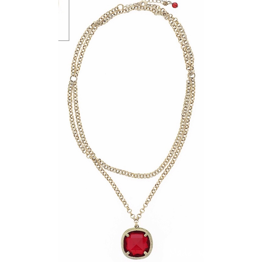 Garnet Layered Necklace
